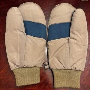 Vintage Eddie Bauer Goose Down Mittens Large Premium Quality Men's